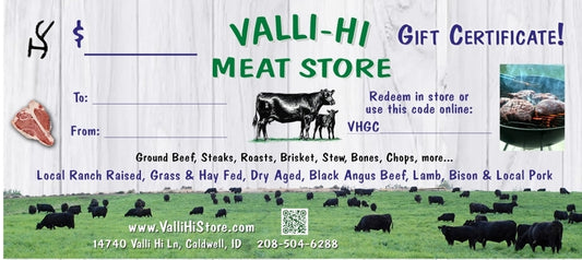 Valli Hi Meat Store Gift Card